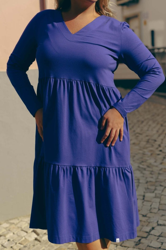 Amélie Layered Dress Indigo - IVALO.COM