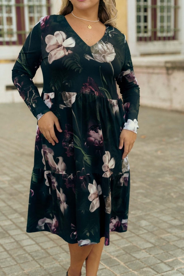 Amélie Layered Dress Noir - IVALO.COM