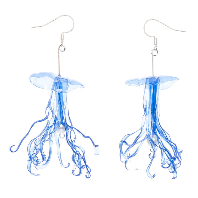 Jellyfish Drop Earrings Clear