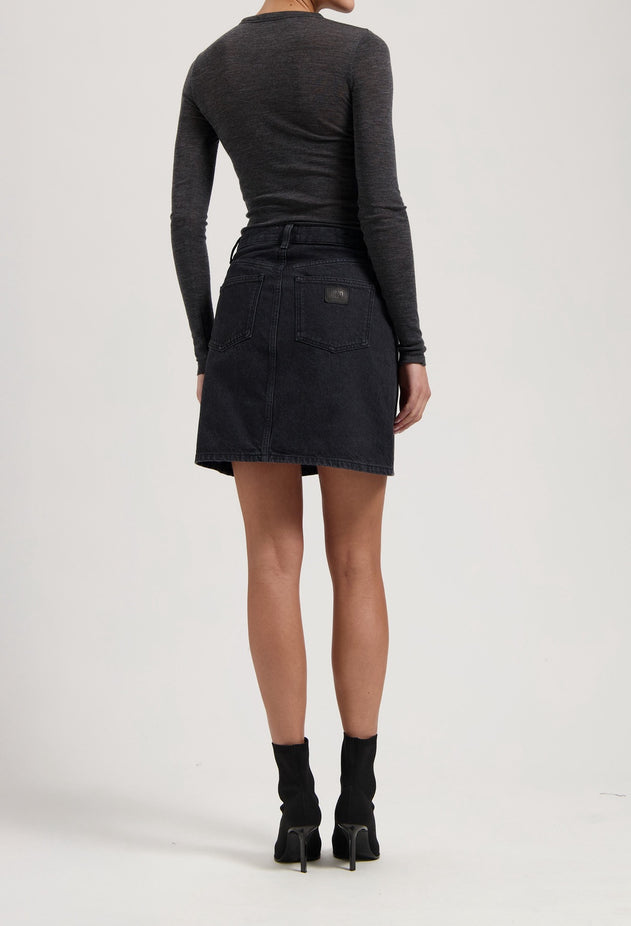Audry Mini Skirt Black Dip