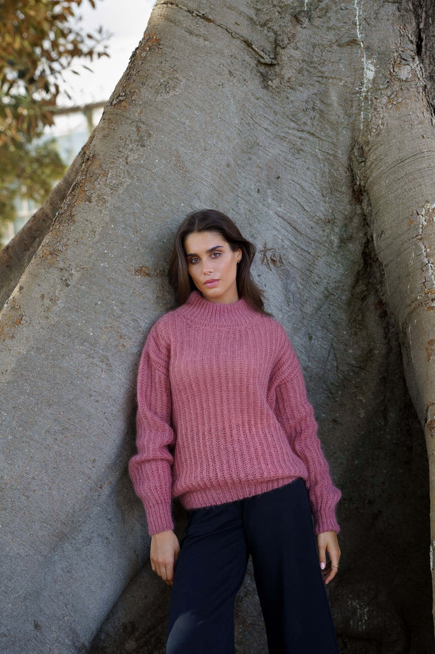 Robin Mohair Knit Powder Pink