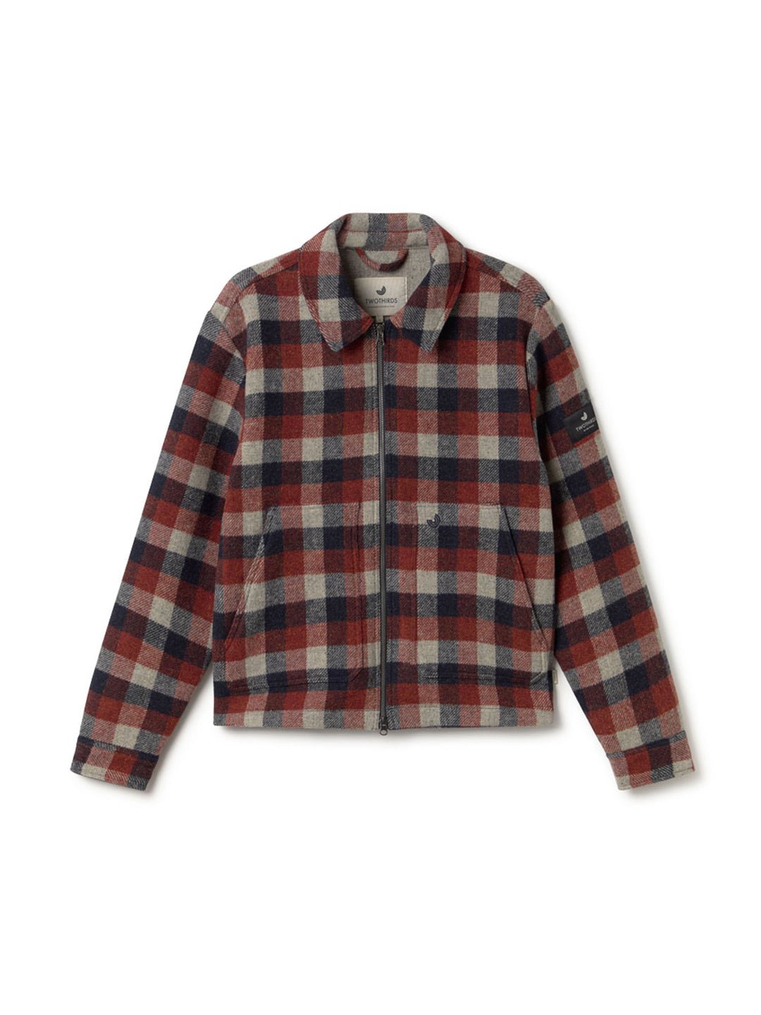 Ballycuggeran Jacket Navy Red Ecru Checks