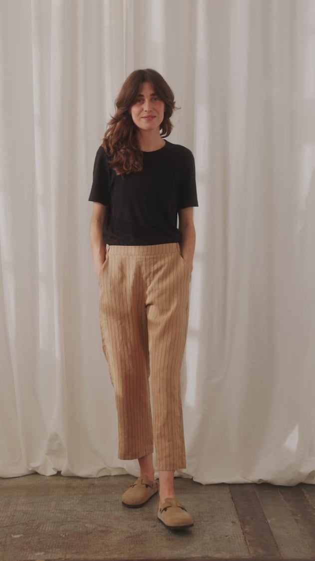 Lihue Pants Desert Khaki Stripes - IVALO.COM