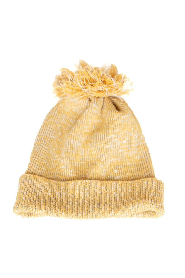 The Hemp Wool Bobble Beanie Yellow