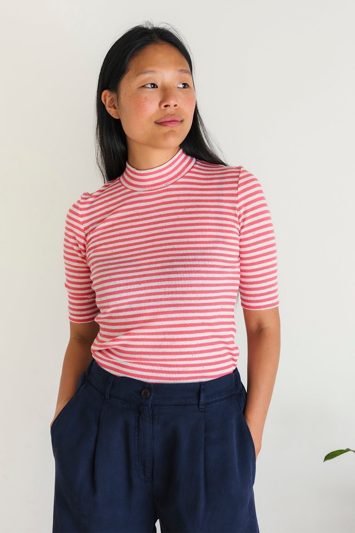Bellamy T-Shirt Pink Stripes