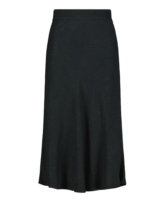 Classic Midi Skirt Black Leo