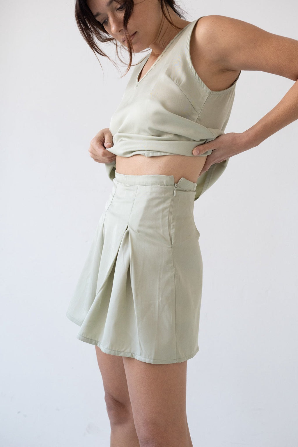 Hannia TENCEL™ Shorts in Green