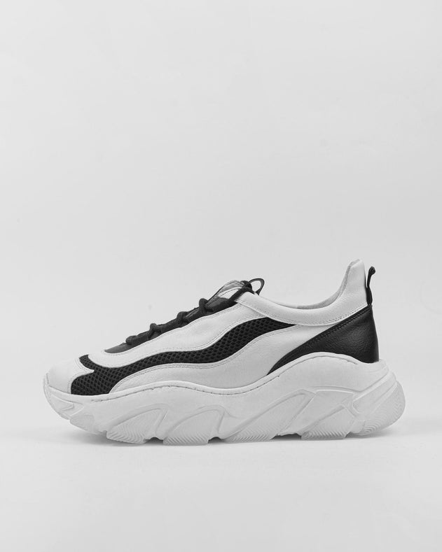 Women's Vegan Daddy Sneakers White/Black