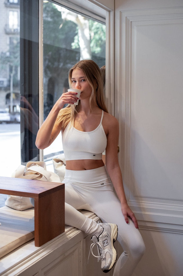 Vinyasa Sports Bra White