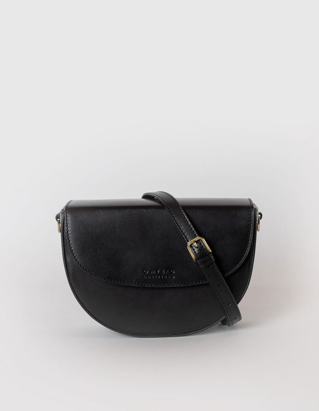 Ava Black Classic Leather Bag
