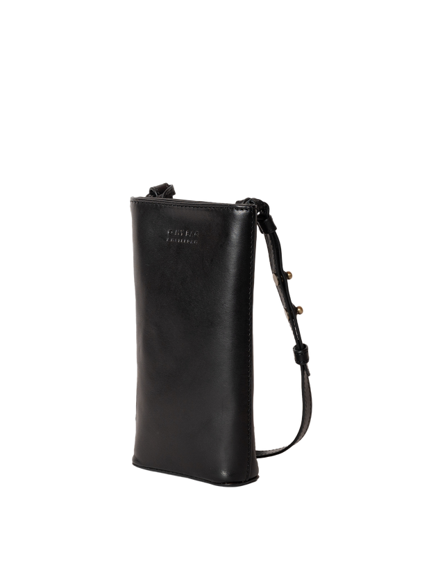 Charlie Phone Bag Classic Leather Black