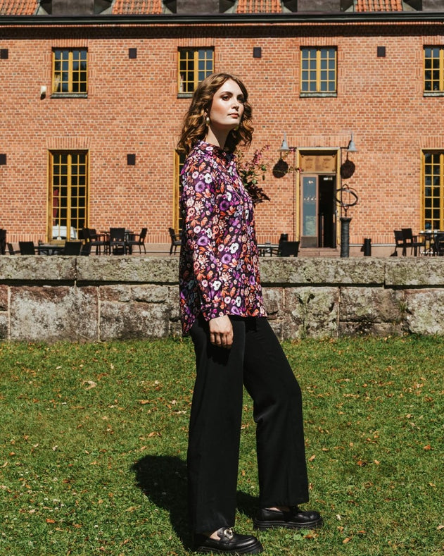 Chloe Button - up Shirt Violettes - IVALO.COM
