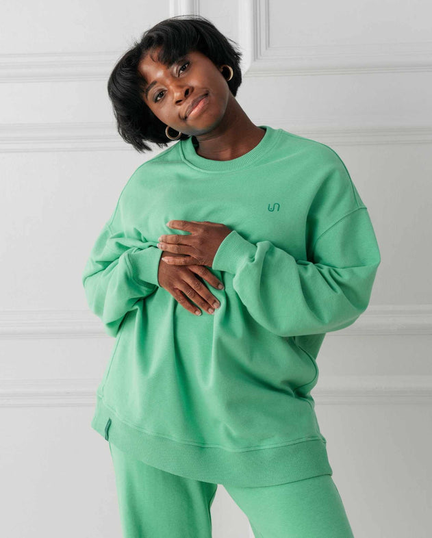Crew Neck Sweat Green Ivy