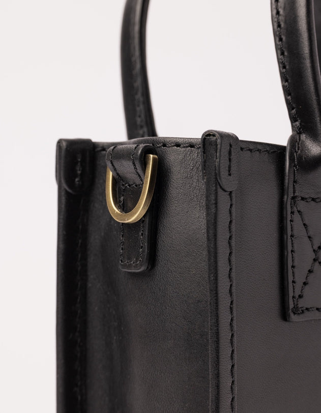 Jackie Classic Leather Mini Bag Black