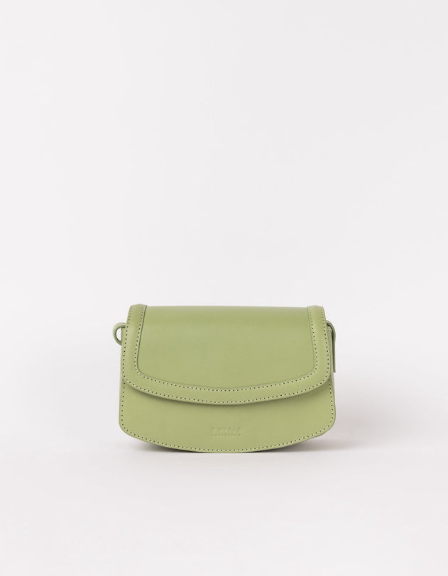 Kendalini Classic Leather Bag Tea Green