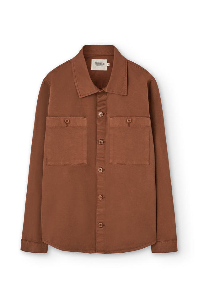 Helmut Unisex Organic Cotton Worker Overshirt Terracotta
