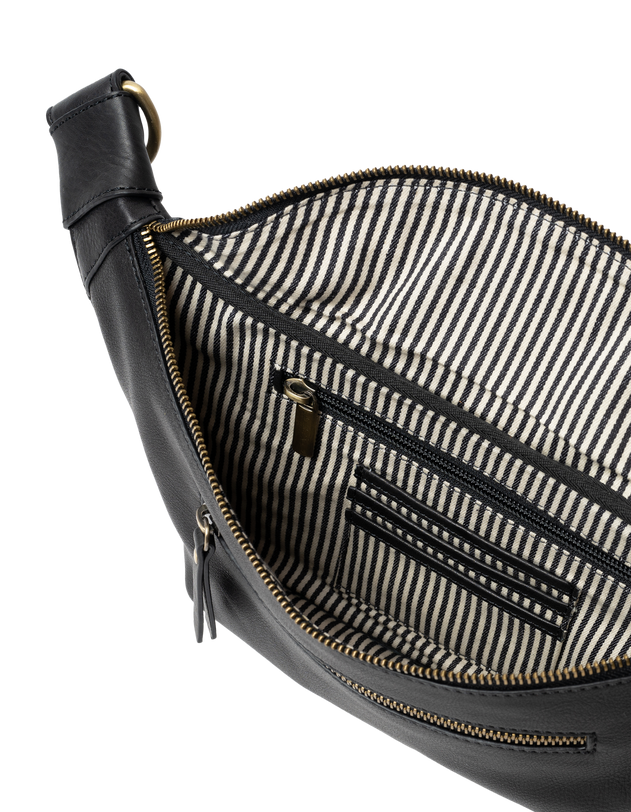 Drew Bum Bag Soft Grain Leather Black
