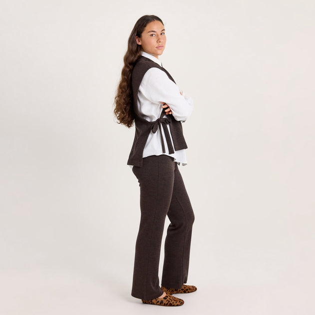 Straight Leg Merino Knit Trousers