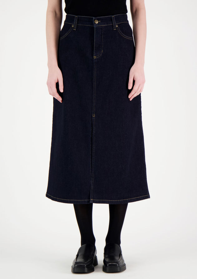 Elle Denim Skirt Dark Blue