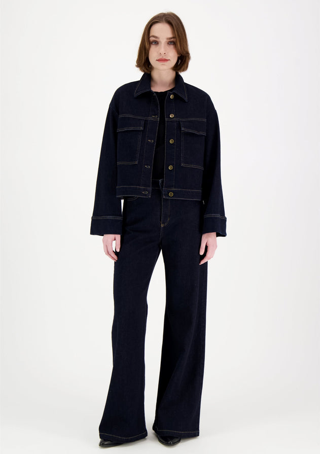 Elsie Denim Jacket Dark Blue