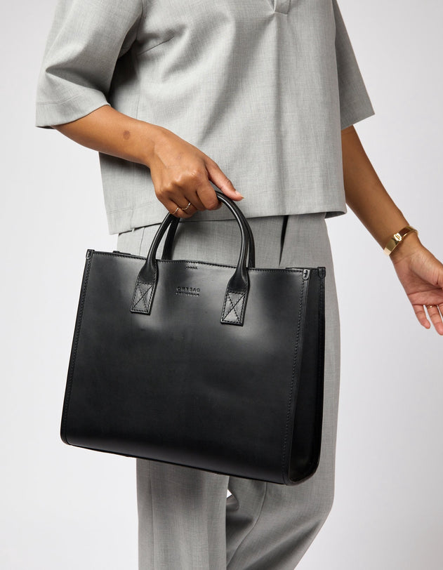 Jackie Classic Leather Bag Black