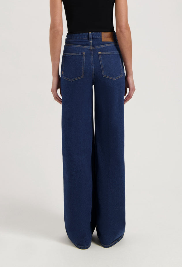 Sara High Loose Jeans Stone Indigo
