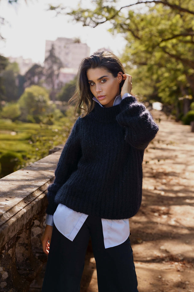Robin Mohair Knit Black