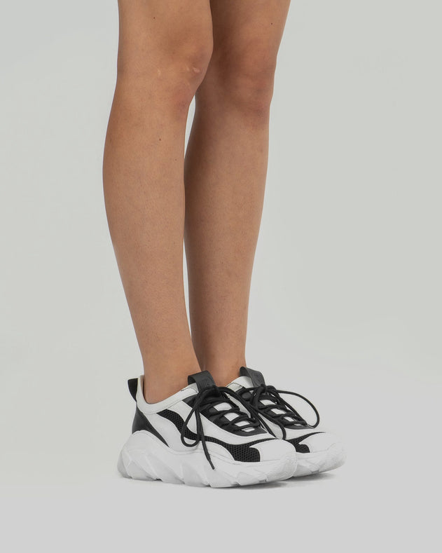 Women's Vegan Daddy Sneakers White/Black