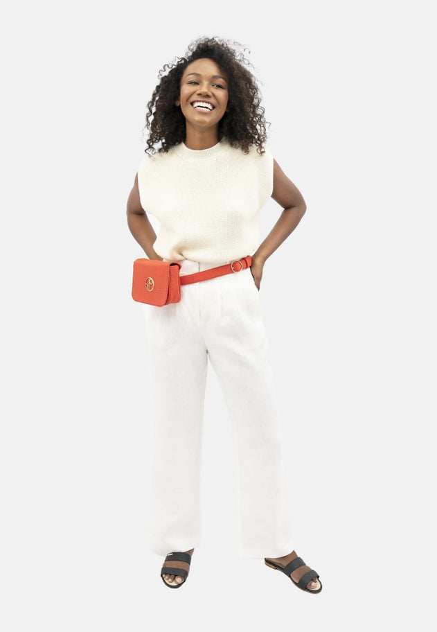 French Riviera Nce - Wide Leg Pants - White -Xs