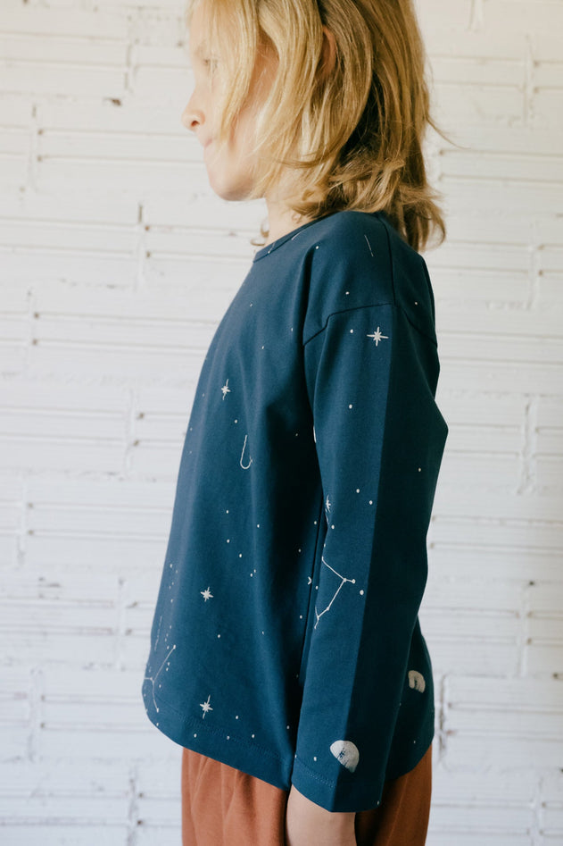 Kids' Gayle T-Shirt Constellations Blue