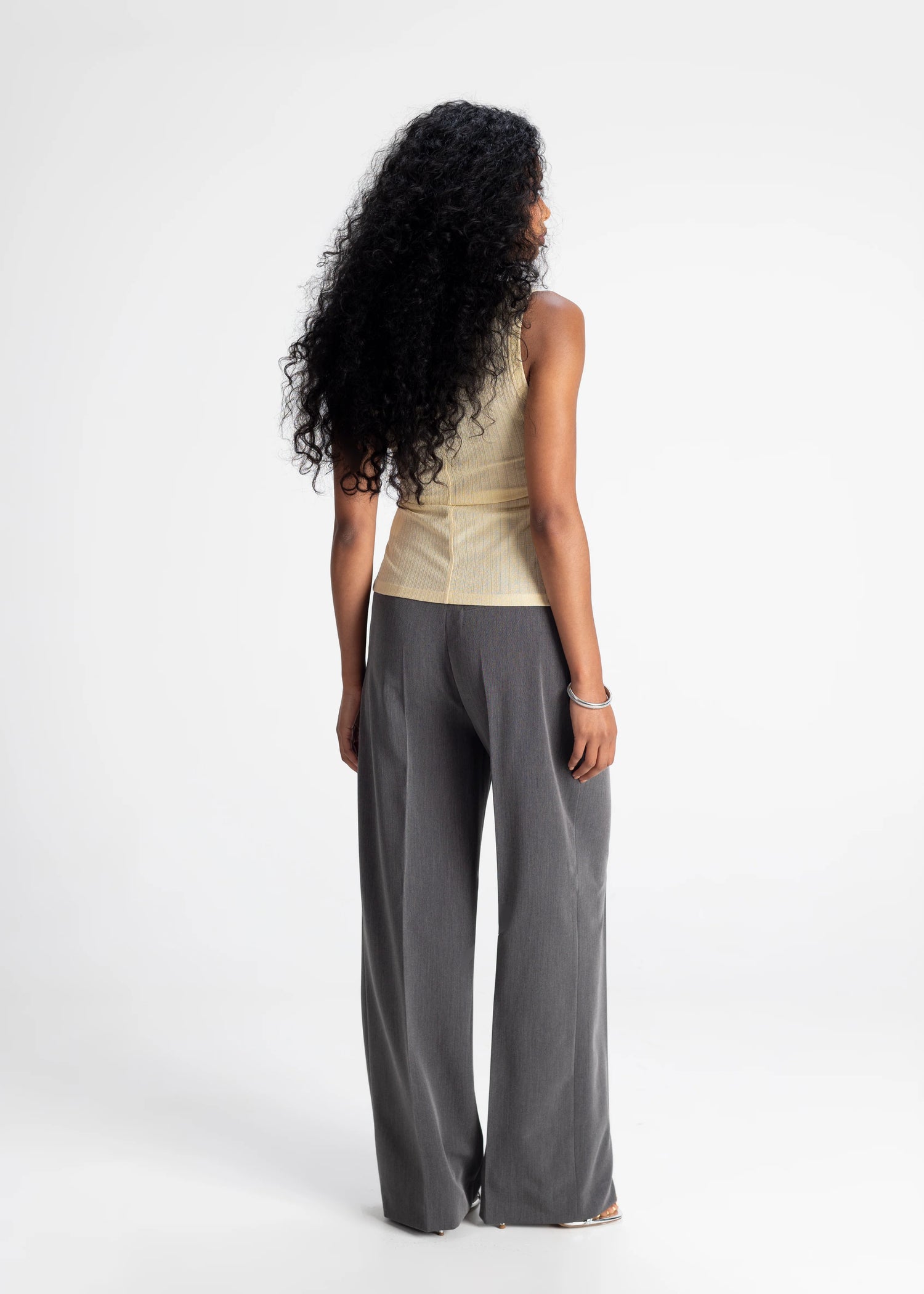 Jagger Getailleerde Broek Grijs
