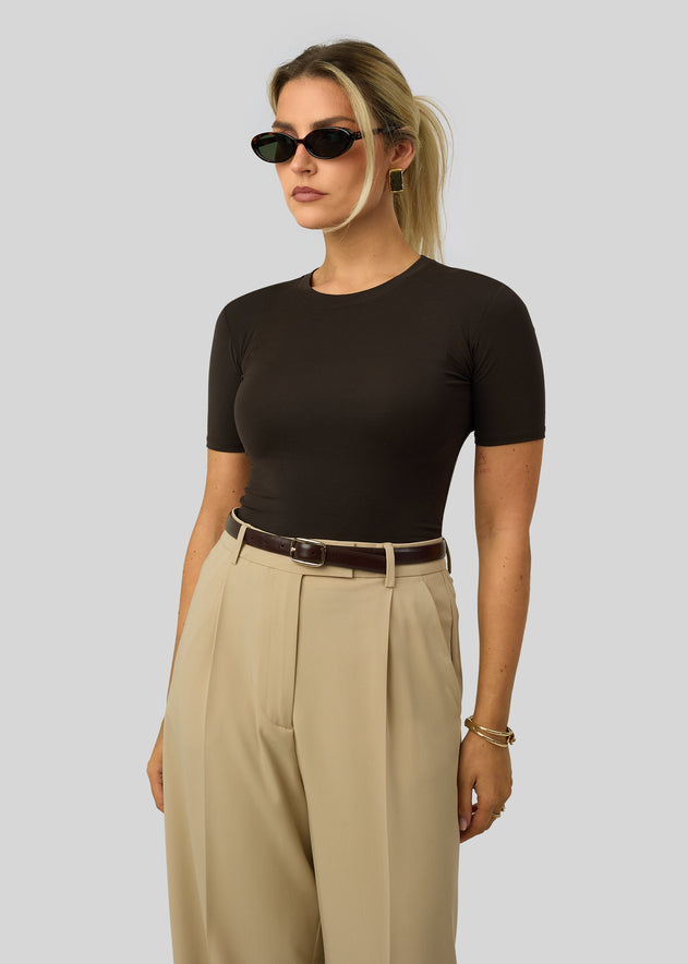 90’s Fitted T-Shirt Brown