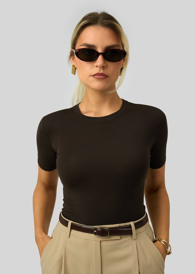 90’s Fitted T-Shirt Brown