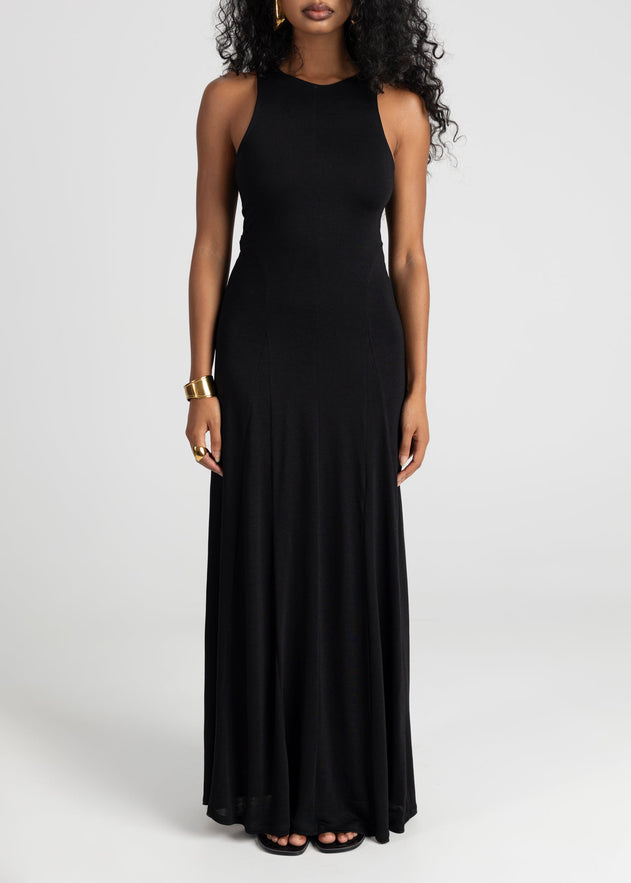 Florence Flowy Maxi Dress Black