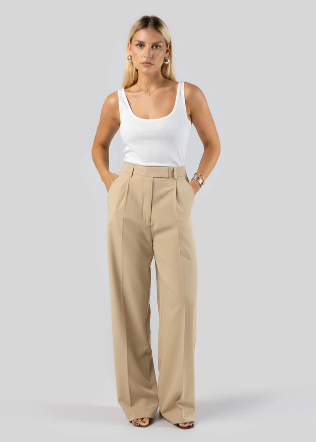 Jagger Tailored Trousers Beige