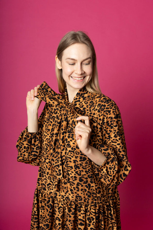 Long Flowy Dress Leopard