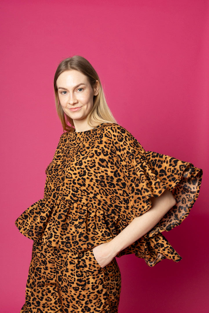 Flirty Blouse Leopard