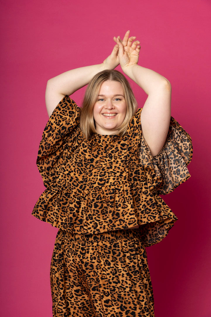 Flirty Blouse Leopard