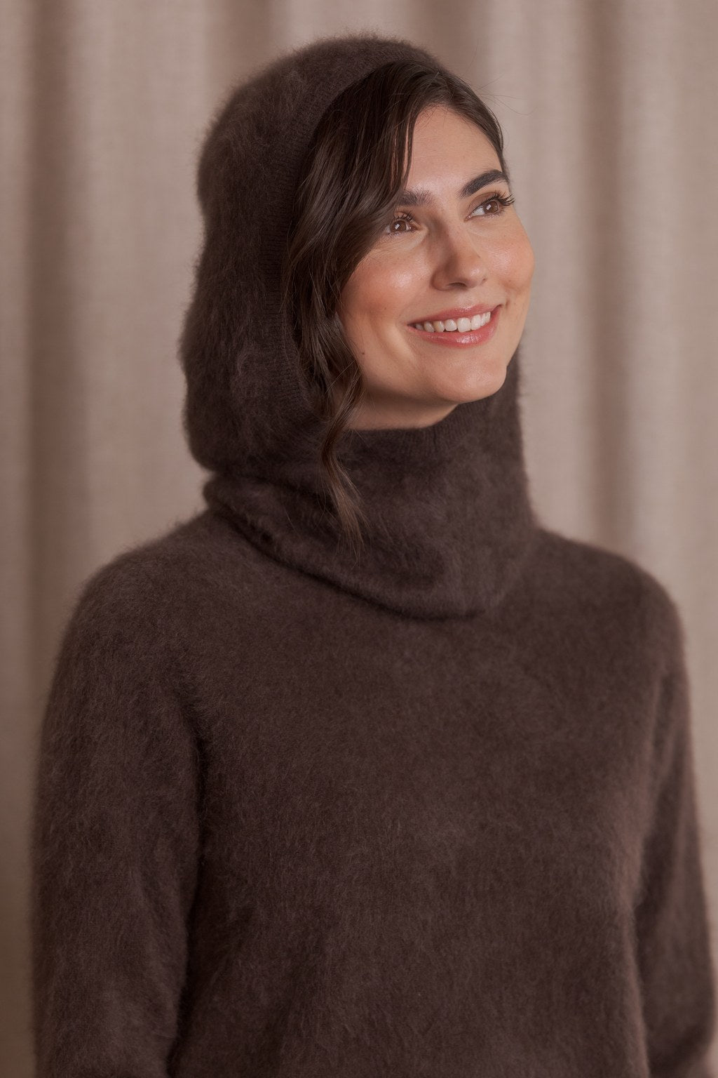Cashmere Hood Dark Chocolate