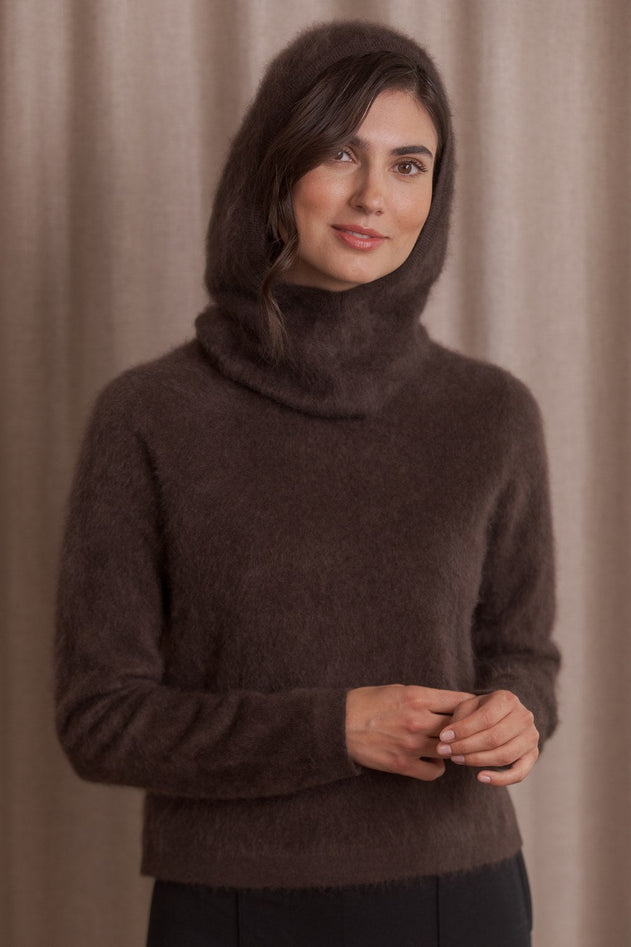 Cashmere Hood Dark Chocolate