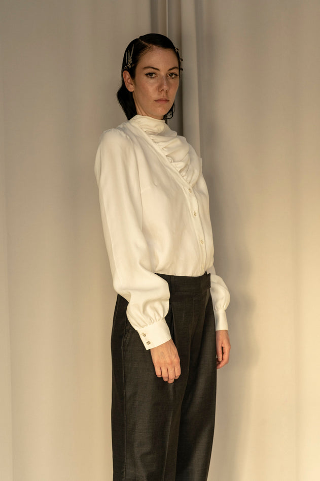 Dnipro Witte Lange Das Blouse