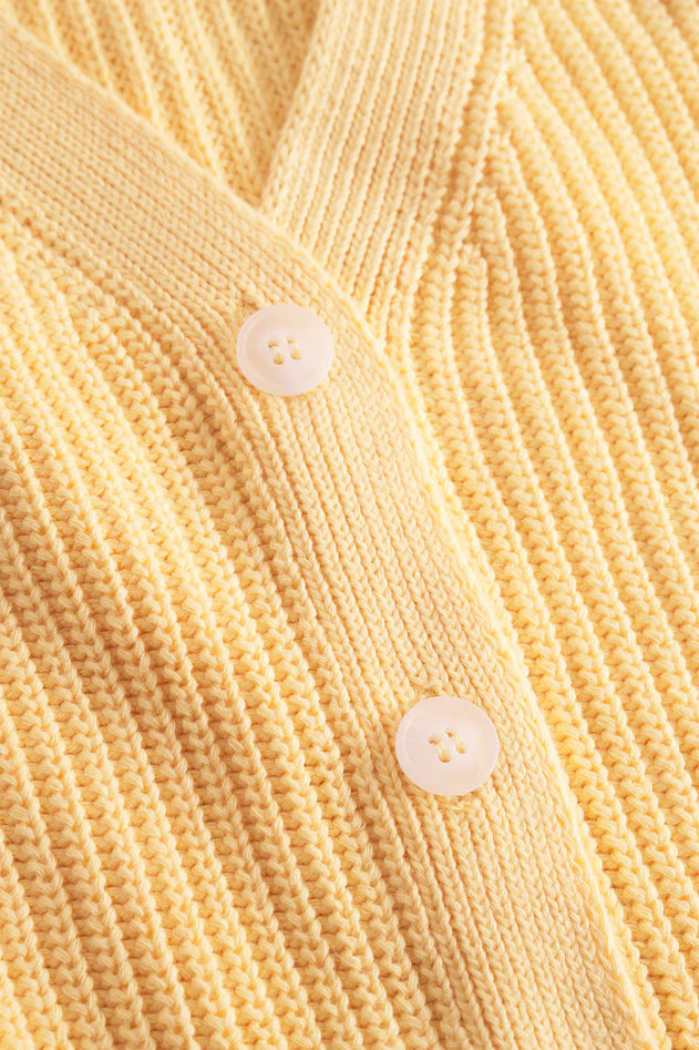 Short Cardigan Light Yellow