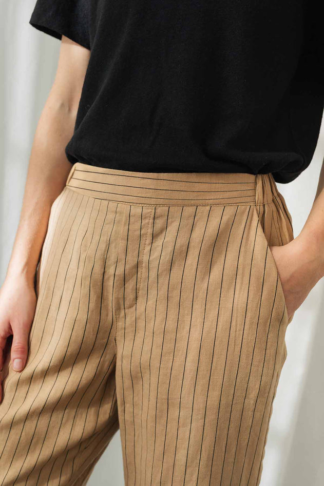 Lihue Pants Desert Khaki Stripes - IVALO.COM