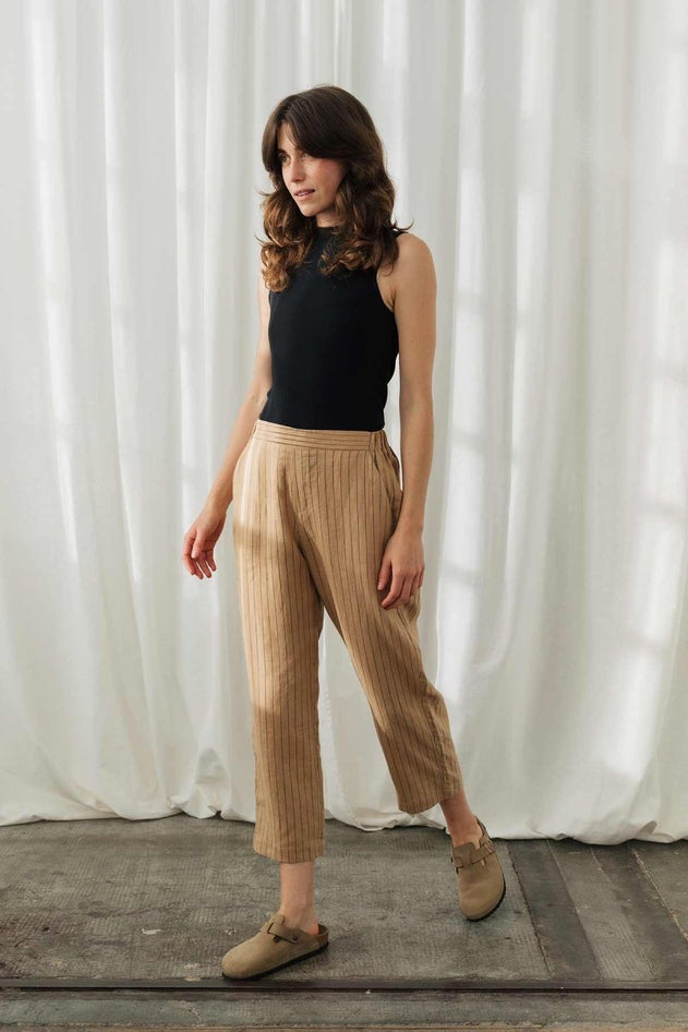 Lihue Pants Desert Khaki Stripes - IVALO.COM
