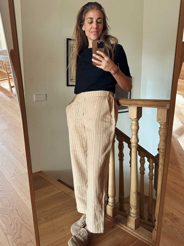 Lihue Pants Desert Khaki Stripes - IVALO.COM