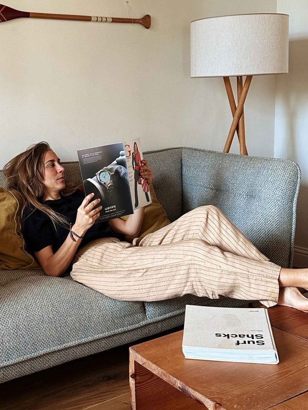 Lihue Pants Desert Khaki Stripes - IVALO.COM