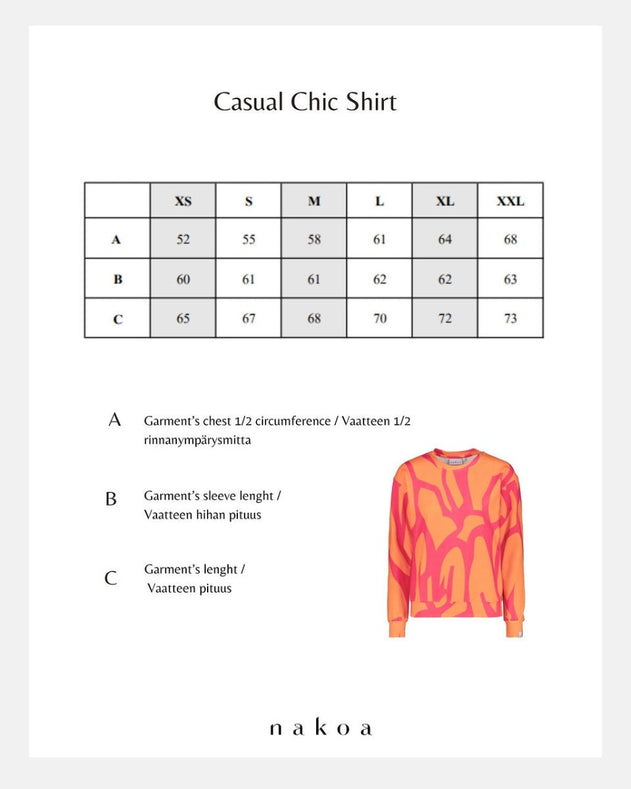 Casual Chic Print Shirt Melody - IVALO.COM