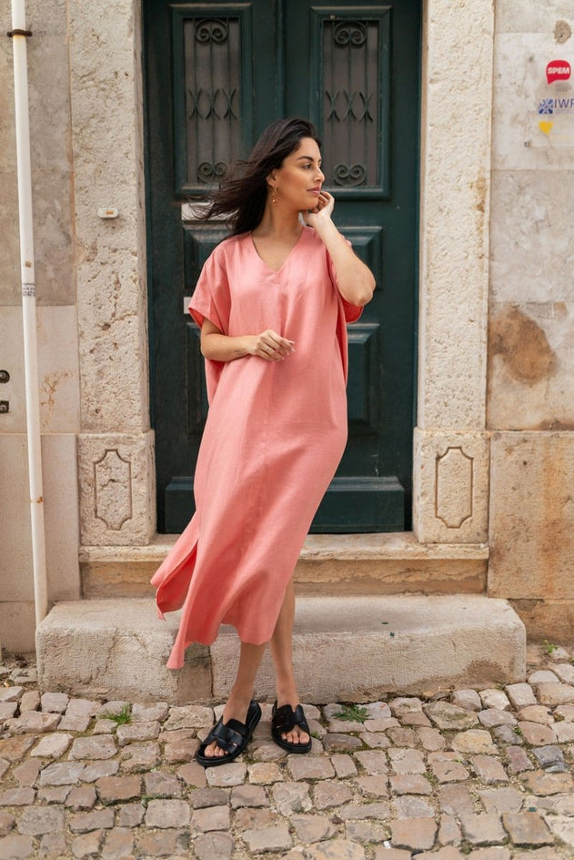 Naomi Dress Papaya Orange - IVALO.COM