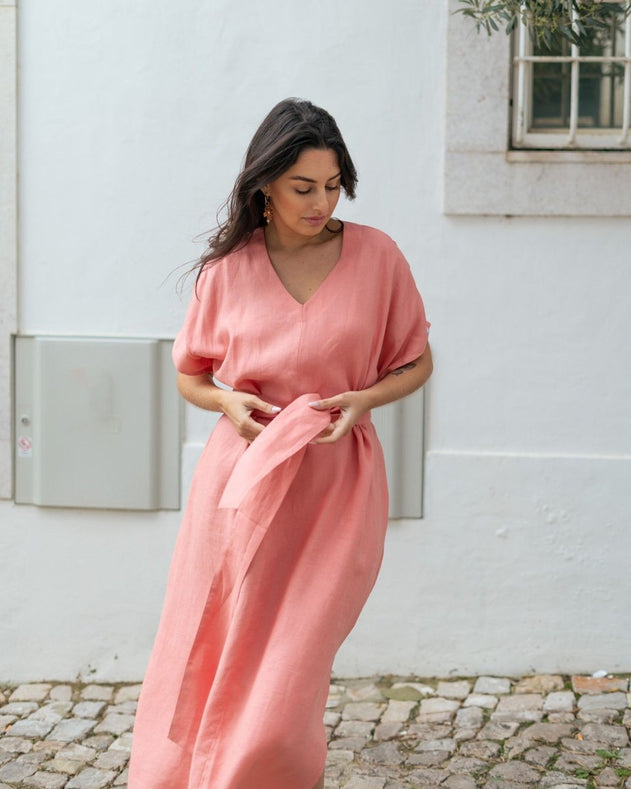 Naomi Dress Papaya Orange - IVALO.COM