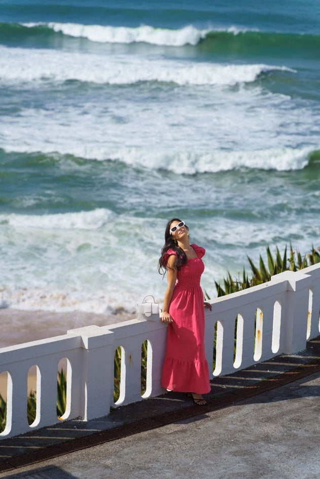 Bianca Dress Sunset Coral - IVALO.COM